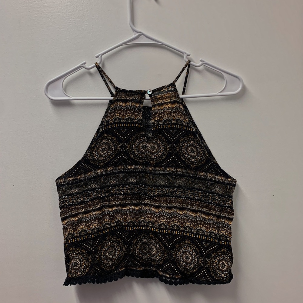 Patterned Crop Top - Picture 2 of 2